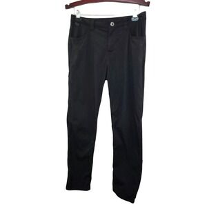 Patagonia Mens Black Outdoor Hiking Pants Size 30 With Adjustable Hem And Pocket